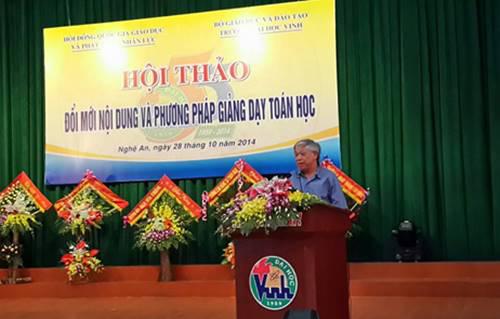 Tham luận của GS.TSKH Hà Huy Khoái - Nguyên Viện trưởng Viện toán học Việt Nam về Bồi dưỡng HS giỏi